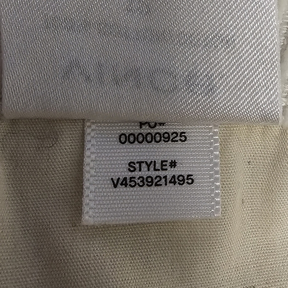 VINCE Women's Slouch Cropped Corduroy Pants Winter White Size 12 Minimialist - Picture 5 of 10